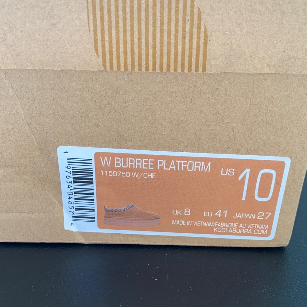 #K280-4 - NWB- Koolaburra by UGG Chestnut Platform Slipper- women’s 10 - Picture 8 of 15